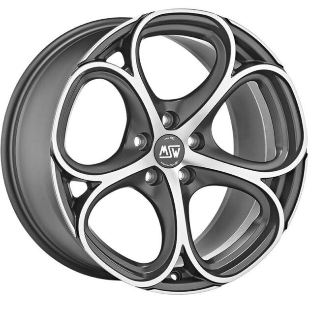 MSW 82 Matt Gun Metal Full Polished 9x20 5x112 ET35 CB73,1 60° 745 kg W19314502T26