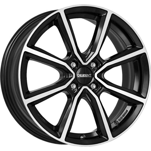 Dezent TN dark Black/polished 6x15 4x100 ET40 CB60,1 60° 590 kg TTNK2BP40E