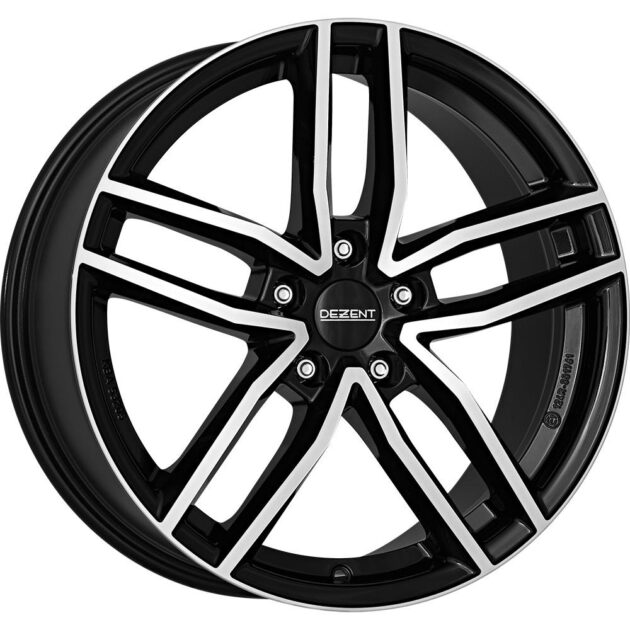 Dezent TR dark Black/polished 7,5x18 5x108 ET48 CB70,1 60° 740 kg TTRFHBP48
