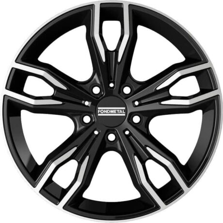 Fondmetal Alke Glossy Black Machined 8×18 5×120 ET45 CB72,6 60° 720 kg RF08849