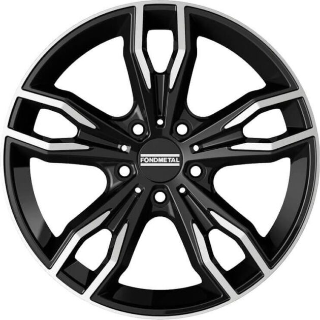 Fondmetal Alke Glossy Black Machined 8x18 5x112 ET30 CB66,6 60° 720 kg RF08840