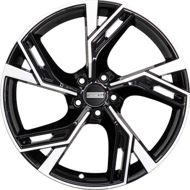 Fondmetal Atena Glossy Black Machined 10x22 5x112 ET31 CB66,6 R14 1090 kg RF09327