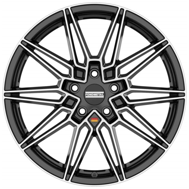 Fondmetal Thoe Glossy Black Machined 8x19 5x120 ET45 CB72,6 60° 775 kg RF18203