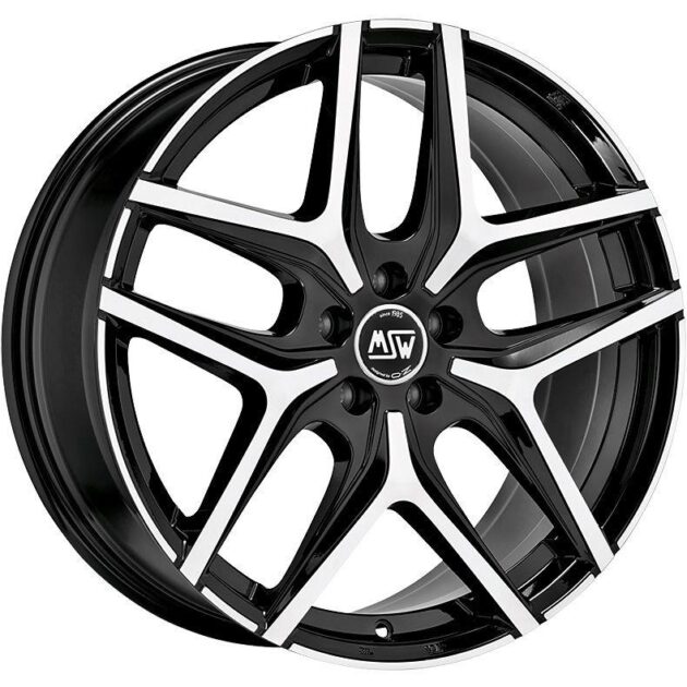 MSW 40 Gloss Black Full Polished 8x18 5x120 ET45 CB65,1 R14 900 kg W19326006T56