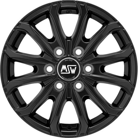 MSW 48 Van 6 Holes Matt Black 6,5×16 6×125 ET68 CB74,1 60° 1350 kg W19341002T53