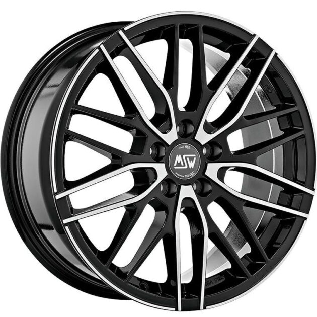 MSW 72 Gloss Black Full Polished 8x18 5x110 ET40 CB65,1 60° 725 kg W19279002T56