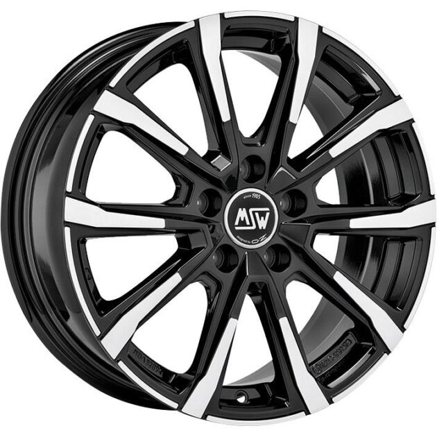 MSW 79 Gloss Black Full Polished 7x17 5x112 ET45 CB57,1 R13 720 kg W19331005T56
