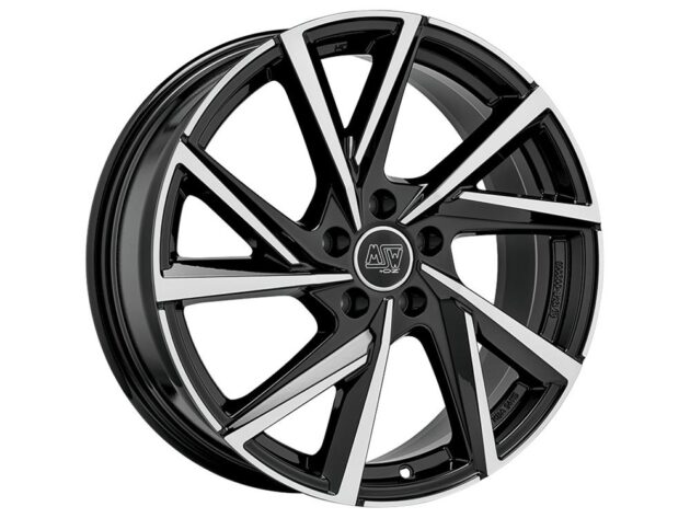 MSW 80-5 Gloss Black Full Polished 7x17 5x112 ET42 CB66,6 60° 690 kg W19383007T56