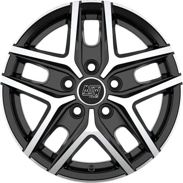 MSW 40 Van Gloss Black Full Polished 6,5x16 5x114.3 ET44 CB66,1 60° 1300 kg W19362002T56