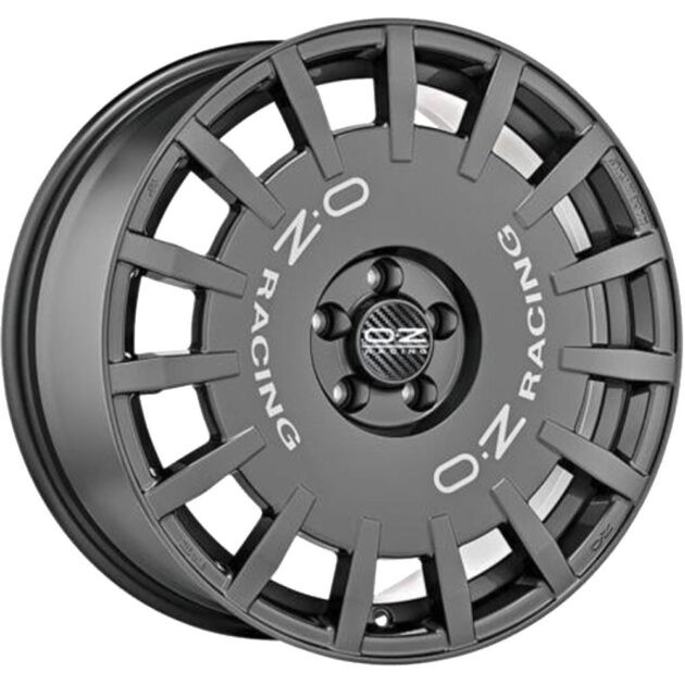 OZ Racing Rally Racing Dark Graphite Silver Lettering 8x18 5x112 ET45 CB75,0 R12 650 kg W01A12205T9