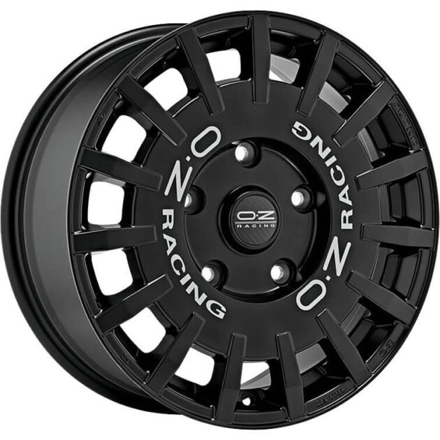 OZ Racing Rally Racing Gloss Black Silver Lettering 8,5x19 5x112 ET44 CB75,0 R12 700 kg W01A27203H3