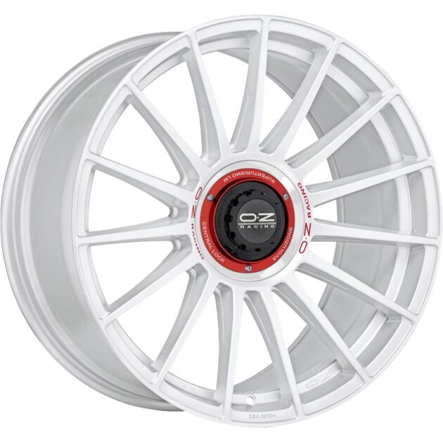 OZ Racing Superturismo Evoluzione WRC Race White Red Lettering 8,5x20 5x112 ET30 CB79,0 R12 790 kg W01875200EW33