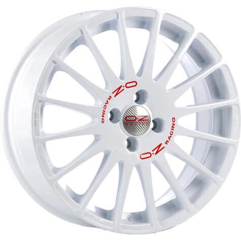 OZ Racing Superturismo WRC Race White Red Lettering 7x17 4x108 ET48 CB75,0 60° 520 kg W01672252W33