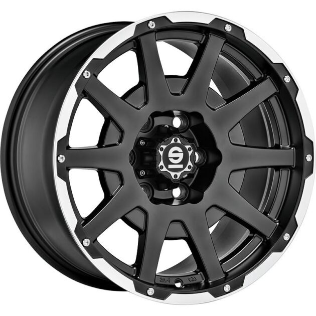 Sparco Dakar Matt Black Lip Polished+Rivets 7,5x17 6x114.3 ET35 CB66,1 60° 1200 kg W29089051M8