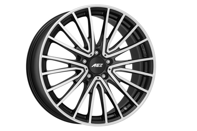 AEZ Berlin dark Black/polished 8,5x18 5x112 ET52 CB66,6 R14 740 kg ABE88BP52E