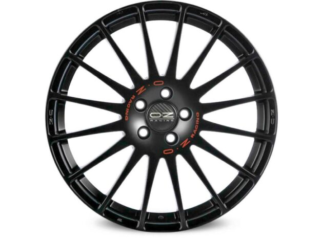 OZ Racing Superturismo GT Matt Black Red Lettering 7,5x17 5x114.3 ET50 CB75,0 60° 700 kg W0168125079