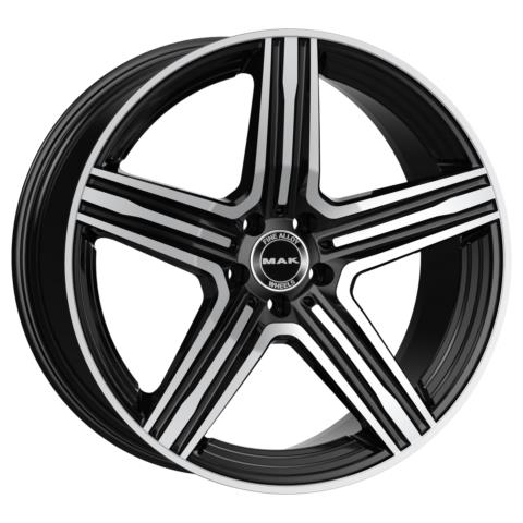 MAK Lewis-D Black Mirror 9,5x20 5x112 ET50 CB66,6 R14 1050 kg F9520EDBM50WS4Y