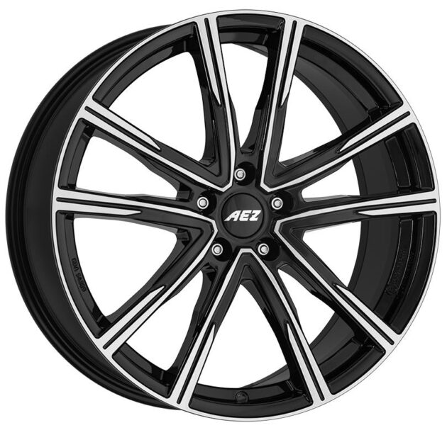 AEZ Montreal dark Black/polished 7x18 5x112 ET45 CB57,1 R13 750 kg AMO18BP45E