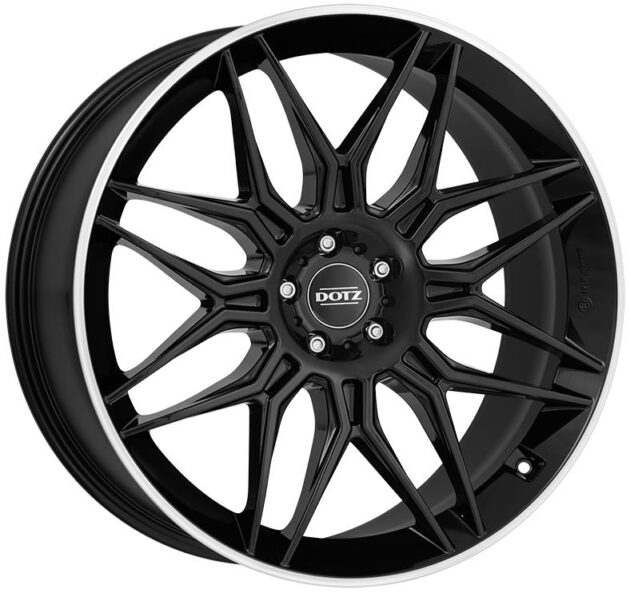 Dotz LongBeach dark Black/polished lip 9,5x21 5x114.3 ET40 CB64,1 60° 1045 kg OLO1N0BL40E