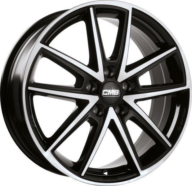 CMS C30 Diamond Black Gloss 7,5x19 5x112 ET53 CB66,5 R14 800 kg C30 759 53 82S DB