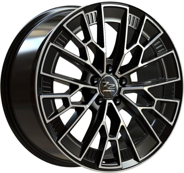 Fondmetal 1972 Glossy Black Machined 8,5x19 5x112 ET32 CB66,5 60° 775 kg RF19010