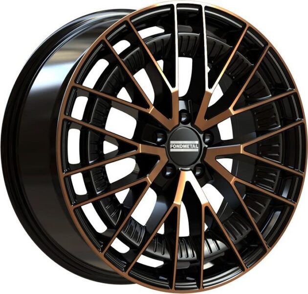 Fondmetal Kari Black Clearcoat Matt Bronze Machined 8x19 5x112 ET20 CB66,5 R14 900 kg RF19284