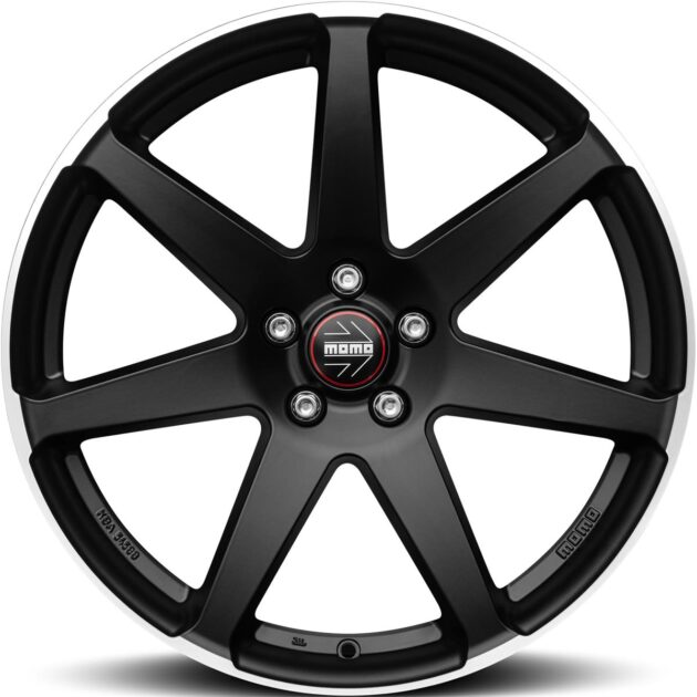 Momo Seven Matt Black polished 8,5x19 5x112 ET42 CB72,3 60° WSVE85942512E