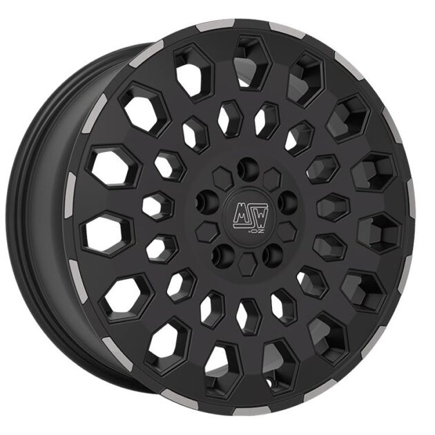MSW 99 VAN Matt Black Lip Polished 7,5x18 5x120 ET43 CB65,1 R14 1300 kg W19422004TO3