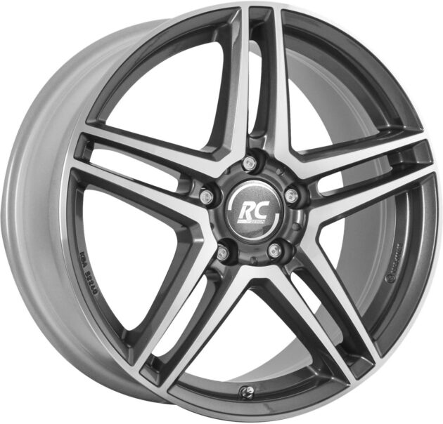 RC Design RCD17 Himalaya Grey Voll-Poliert (HGVP) 6,5x17 5x112 ET44 CB66,6 R14 740 kg 327957