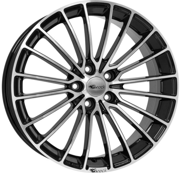 Brock B24 Schwarz Glanz Voll-Poliert (SGVP) 7x17 4x108 ET25 CB65,1 60° 645 kg 497968