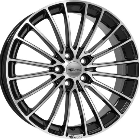 Brock B24 Schwarz Glanz Voll-Poliert (SGVP) 8,5×20 5×108 ET35 CB72,6 60° 870 kg 449561