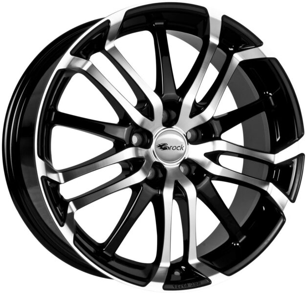 Brock B26 Schwarz Glanz Voll-Poliert (SGVP) 8x18 5x112 ET30 CB66,6 60° 850 kg 498095