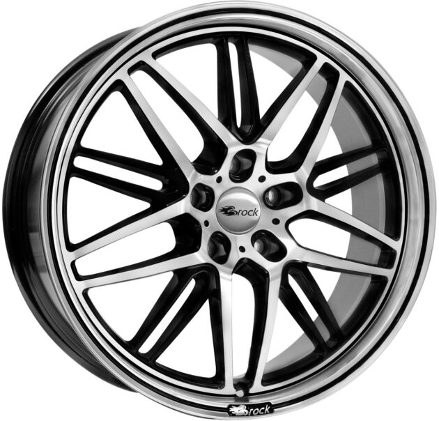 Brock B28 Schwarz Glanz Voll-Poliert (SGVP) 8,5x19 5x114.3 ET45 CB72,6 60° 850 kg 449844