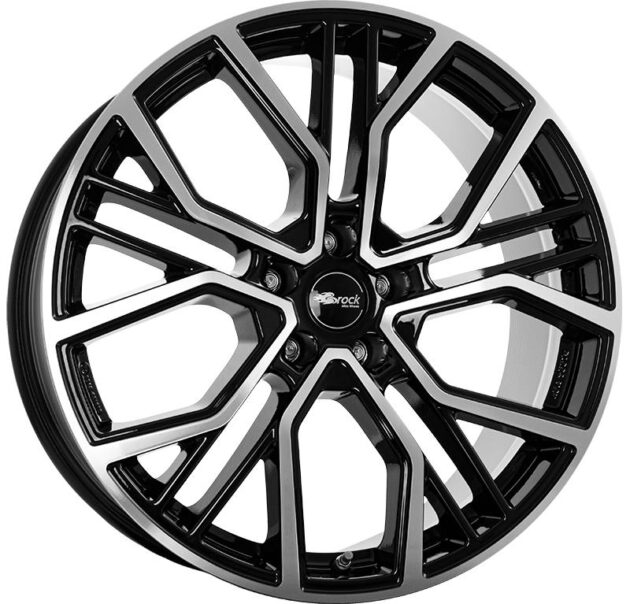 Brock B41 Schwarz Glanz Voll-Poliert (SGVP) 11x21 5x130 ET58 CB71,6 R14 950 kg 350139