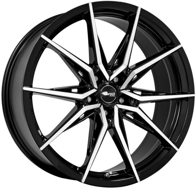 Brock B42 Schwarz Glanz Voll-Poliert (SGVP) 8,5x19 5x112 ET47 CB66,6 60° 650 kg 345128