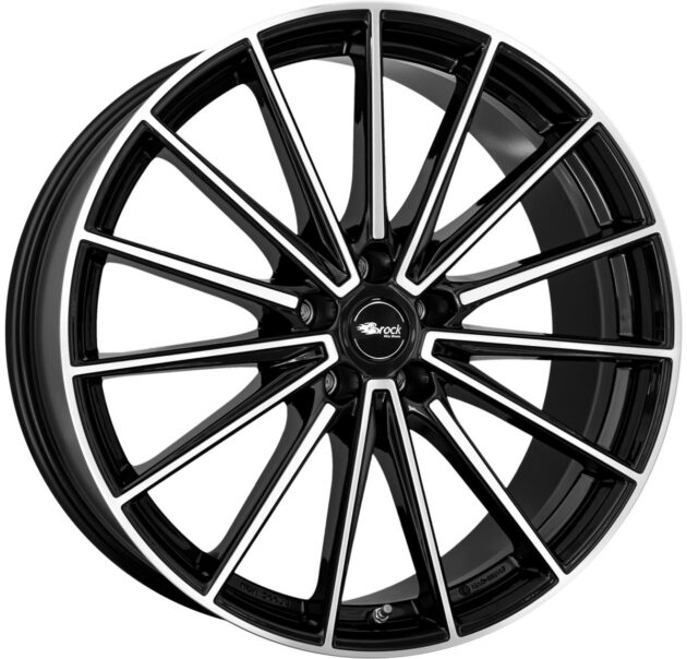 Brock B43 Schwarz Glanz Voll-Poliert (SGVP) 8x20 5x108 ET50 CB63,4 60° 840 kg 358517