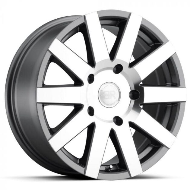 Black Rhino Journey Gloss Gunmetal W/ Mirror-Cut Face 8x18 5x130 ET48 CB84,1 60° 1496 kg 1880JRN485130G84