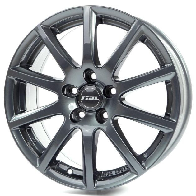 Rial Milano titanium 6x15 4x108 ET45 CB63,4 60° 600 kg MI60545A32-5