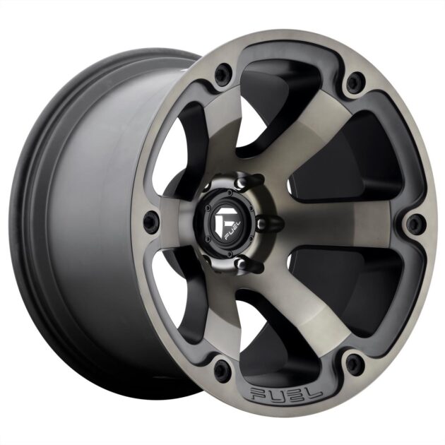 Fuel D564 Beast Matte Black Double Dark Tint 9x17 5x127 ET1 CB78,1 60° 1133 kg D56417907350