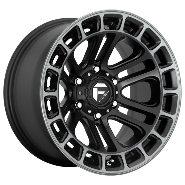 Fuel D720 Heater Matte Black Double Dark Tint Machined 9x20 6x135 ET1 CB87,1 60° 1133 kg D72020908950