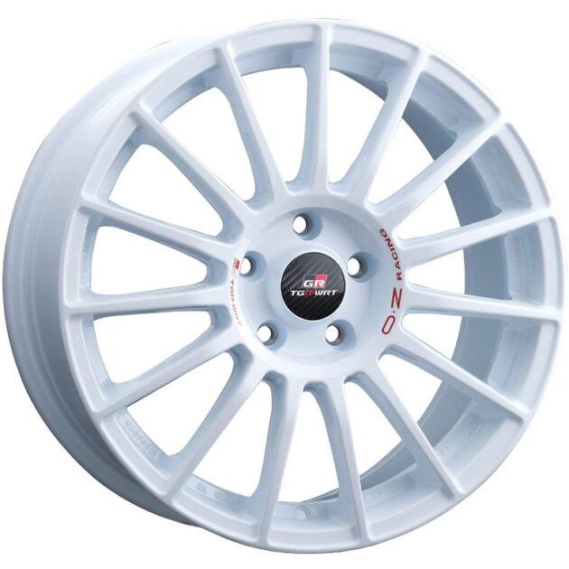 OZ Racing Superturismo TGR-WRT Race White + Red Lettering 8x18 5x114.3 ET38 CB75,0 60° 680 kg W01854213TGRRN