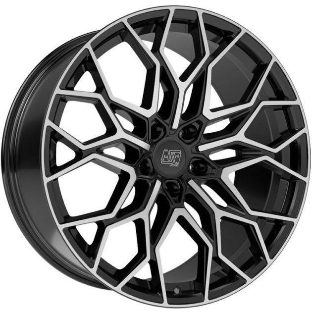 MSW 51 Gloss Black Full Polished 10,5x20 5x130 ET55 CB71,5 R14 1050 kg W1943200156