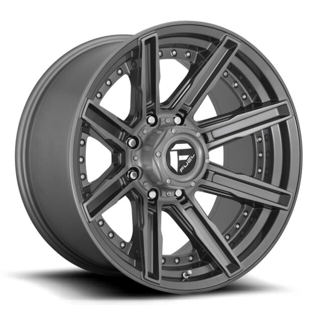 Fuel D710 Rogue Platinum Brushed Gun Metal Tinted Clear 9x20 6x135 ET1 CB87,1 60° 1133 kg D71020908950