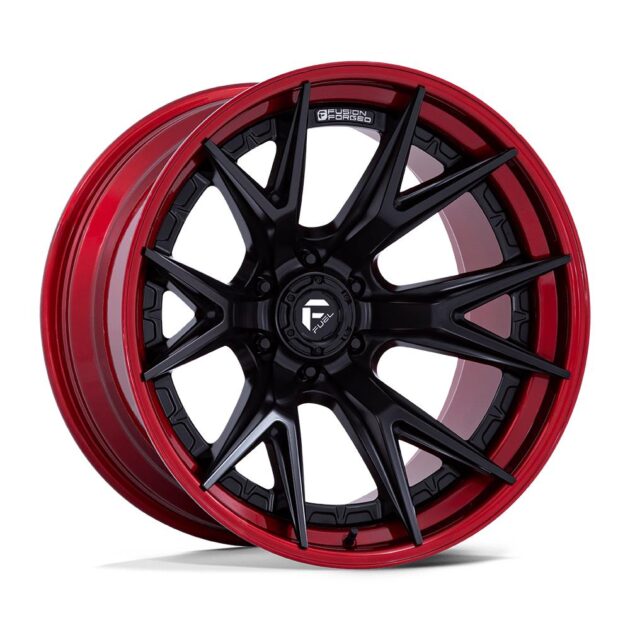 Fuel Fc402 Catalyst Matte Black With Candy Red Lip 10x22 6x139.7 ET-18 CB106,0 60° 1133 kg FC402MQ22106818N