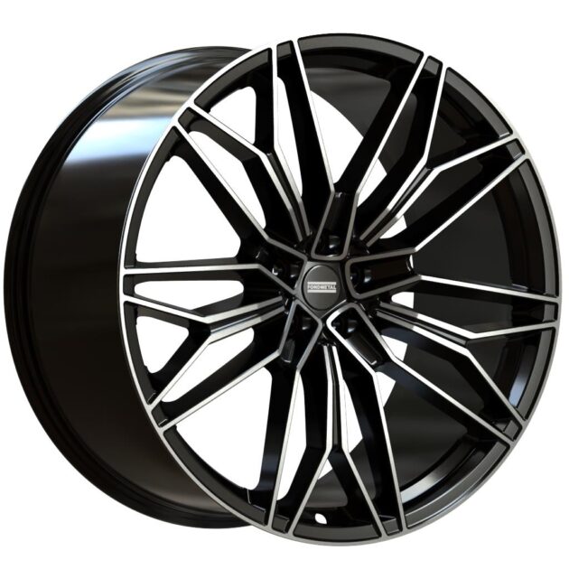 Fondmetal STC-23 Glossy Black Machined 11,5x23 5x112 ET47 CB66,5 60° 1100 kg RF20011