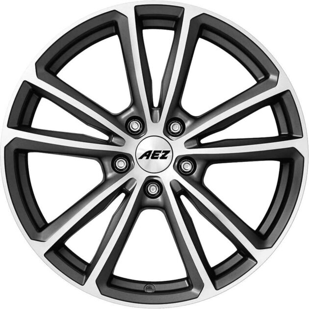 AEZ Tioga Graphite matt/polished 7x17 5x112 ET48 CB70,1 60° 740 kg ATOY8GP48