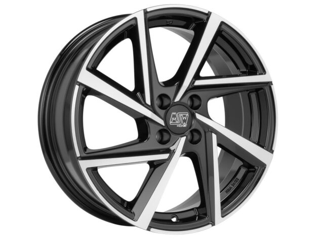 MSW 80-4 Gloss Black Full Polished 7x17 4x100 ET37 CB63,3 60° 615 kg W19382500T56