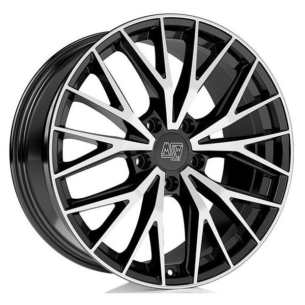 MSW 44 Gloss Black Full Polished 8,5x20 5x112 ET45 CB73,0 60° 1050 kg W19416504T56