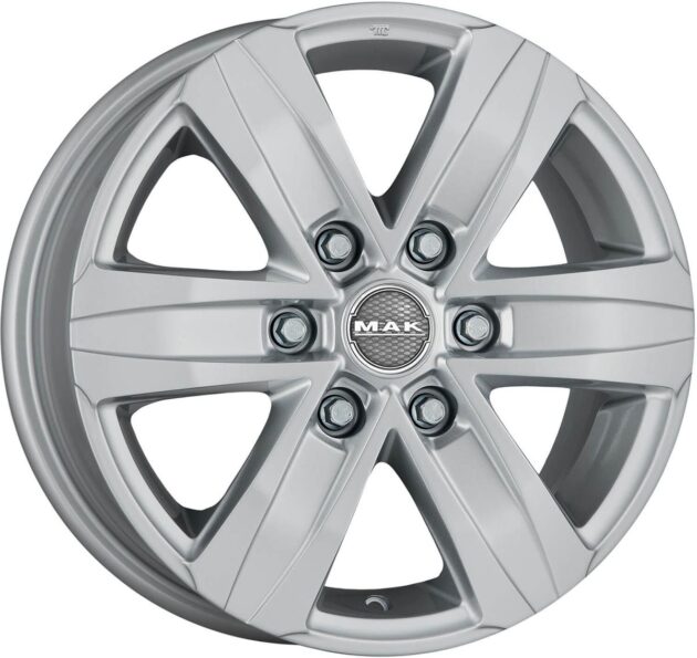 MAK Stone 6 Silver 6,5x16 6x125 ET50 CB74,1 60° 1215 kg F65606SSI50QZ