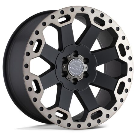 Black Rhino Warlord Matte Black W/ Machined Dark Tint 8×17 5×120 ET35 CB76,1 60° 1224 kg 1780WAR355120M76